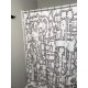 Retro Dungeon Map Shower Curtain