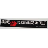 Hello, Fireball Bumber Sticker