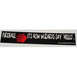 Hello, Fireball Bumber Sticker