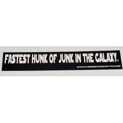 Fastest Hunk of Junk Bumper Sticker
